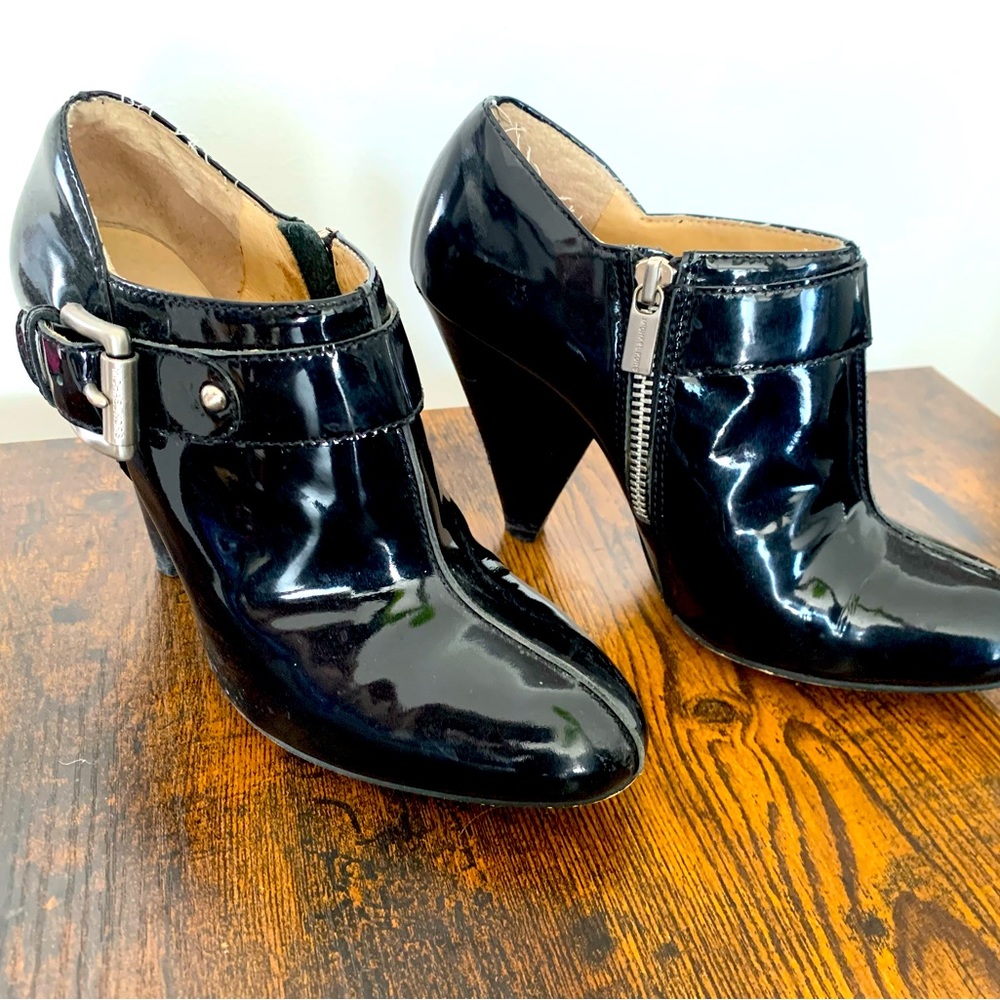 Michael Kors patent leather ankle bootie